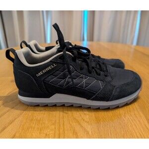 Merrell J95376 Black Suede Alpine Lace Up Sneaker Women Size 8 Great Condition!